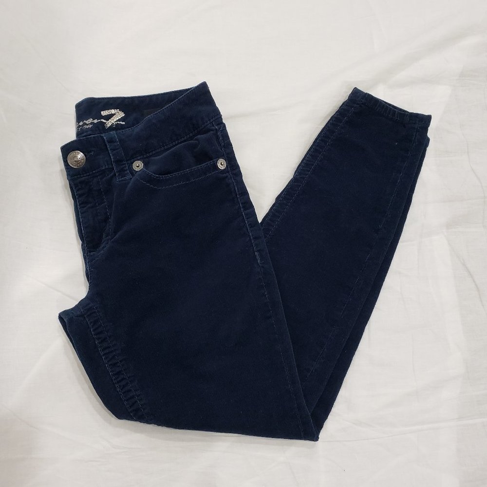 Seven7 Blue Corduroy Leggings Size 10